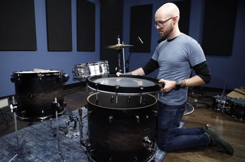 _MG_0806 bass drum muffle tuning