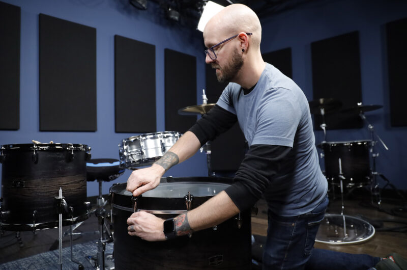 _MG_0807 bass drum muffle tuning