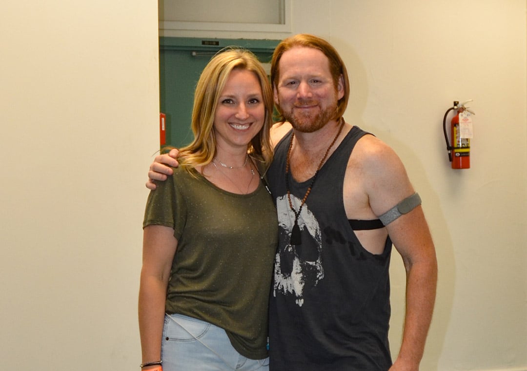 Drummers Are Athletes, And Here's The Evidence 1 Tanna Setting Up 2 photo by Dory Azar