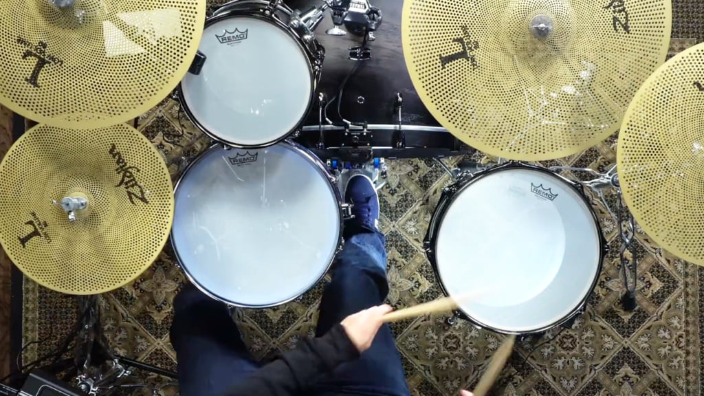 7 Ways To Make Drums Quieter 3 mesh drumheads