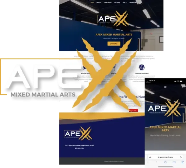 APEX-Mixed-Martial-Arts Fitness web template for local company